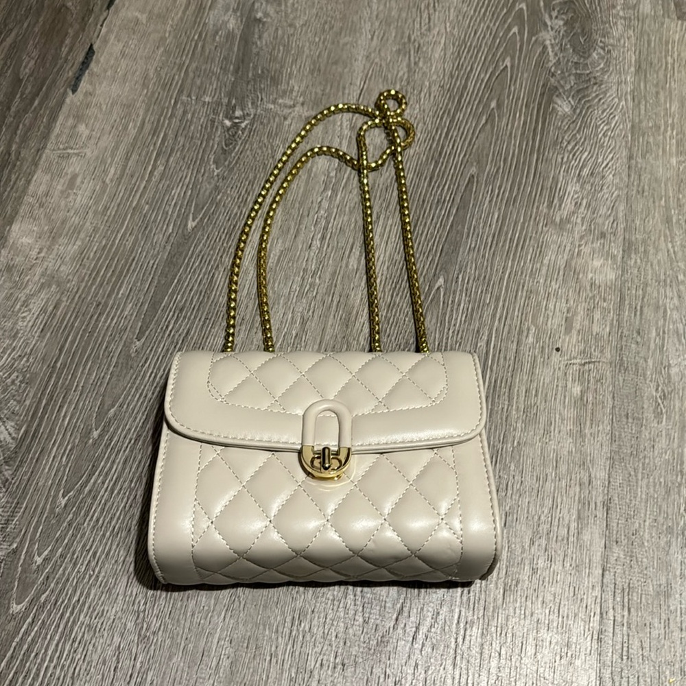 Quilted White handbag